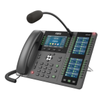 Teléfono empresarial IP hasta 20 lineas SIP, micrófono exterior, 106 botones DSS, Bluetooth integrado para diademas, puertos Gigabit, soporta recepción video, PoE - TiendaClic.mx