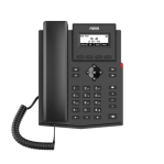 Teléfono IP empresarial para 2 lineas SIP con pantalla LCD,  Puertos Gigabit, Códec Opus, conferencia de 3 vías, PoE. - TiendaClic.mx