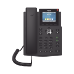 Teléfono IP empresarial para 4 líneas SIP con pantalla LCD de 2.8 pulgadas a color, puertos Gigabit, IPv6, Opus y conferencia de 3 vías, PoE - TiendaClic.mx