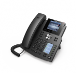 Teléfono IP empresarial para 4 Líneas SIP con 2 pantallas LCD, 6 teclas BLF/DSS, puertos Gigabit y conferencia de 3 vías, PoE - TiendaClic.mx