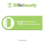 Licencia para ZKBiosecurity permite gestionar hasta 10 puertas para control de acceso - TiendaClic.mx
