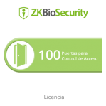Licencia para ZKBiosecurity permite gestionar hasta 100 puertas para control de acceso - TiendaClic.mx