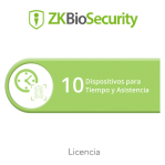 Licencia para ZKBiosecurity permite gestionar hasta 10 dispositivos para tiempo y asistencia - TiendaClic.mx