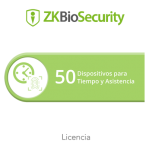 Licencia para ZKBiosecurity permite gestionar hasta 50 dispositivos para tiempo y asistencia - TiendaClic.mx