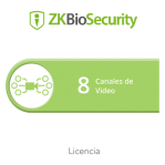 Licencia para ZKBiosecurity para modulo de video hasta 8 canales de video - TiendaClic.mx
